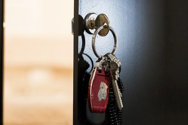 keys hanging from a lock
